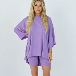 Foxy Kind All Weekend Long Set Bright Lilac Size M
